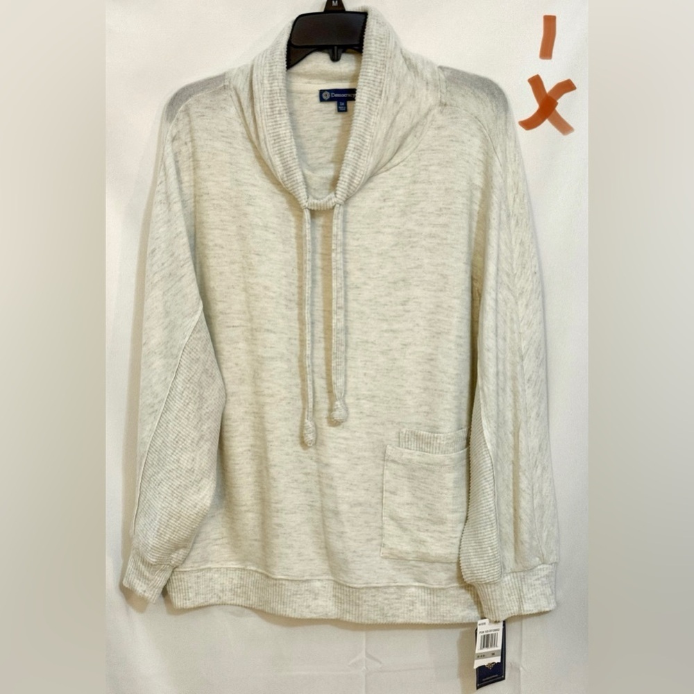 Democracy Tan Oversized Hoodie Sweatshirt
